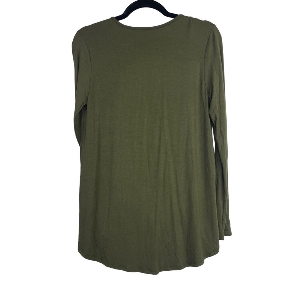 NWOT Gold Spark Olive Tunic Top Long Sleeves - Picture 2 of 5